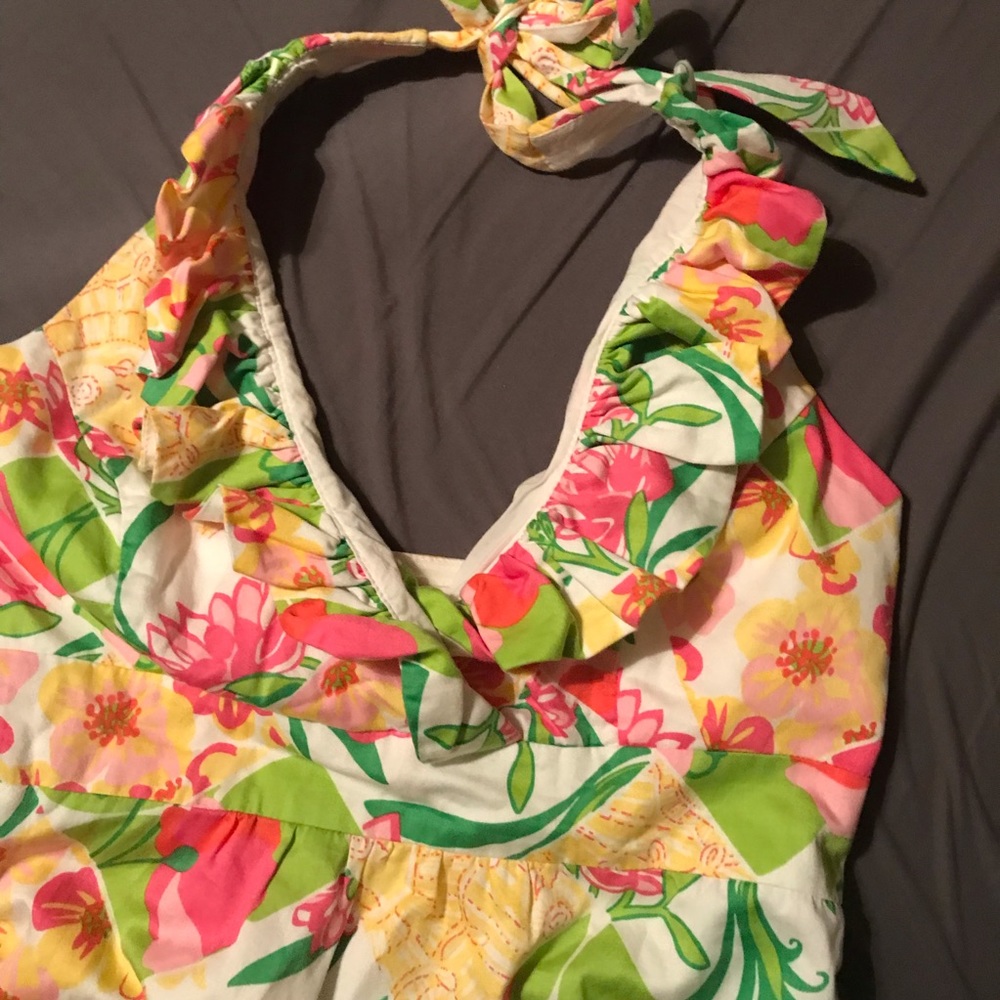 Lilly Pulitzer Ramona Patchwork Halter Dress - image 3